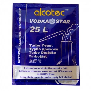 Турбо дрожжи спиртовые Alcotec VodkaStar Turbo Yeast 66 гр