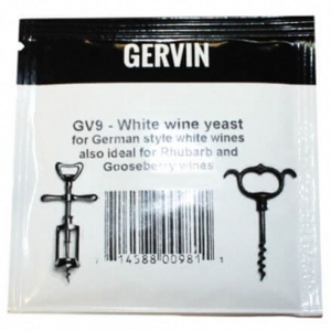 Винные дрожжи Gervin GV9 "White Wine yeast", 5 гр.
