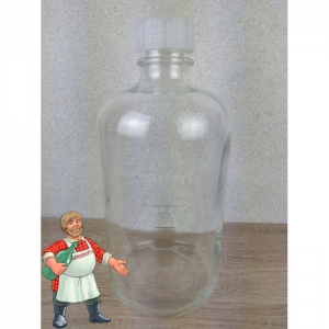 Бутыль 5 литров с делениями (стекло)